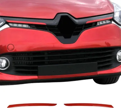 Produktbild von OMAC Kühlergrill-Zierleisten Kühlergrill-Leisten 6116081R Vorne für RENAULT Clio IV Schrägheck (BH) 510mm 60mm 30mm Edelstahl