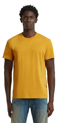 Productafbeelding van G-Star heren T-shirt, model Base-S, maat: XS, kleur: geel