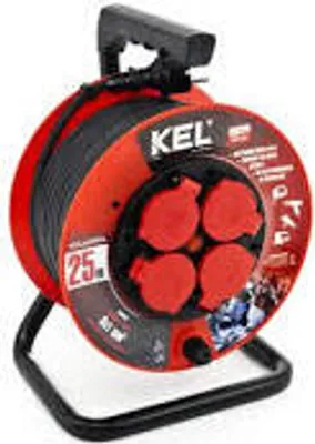 Produktbild von Plastrol Kabeltrommel PROFESSIONAL LINE; 4x2p+Z; IP44; 16A; H05RR-F; 3x1,5; 50m; Bohnenkraut (W-97057)