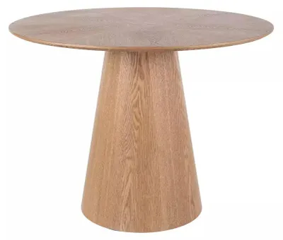 Produktbild von FURNLUX Esstisch Angel Braun Und Schwarz 100 Cm / Hauptfarbe: Braun / Abmessungen: 100 x 75 x 100 cm