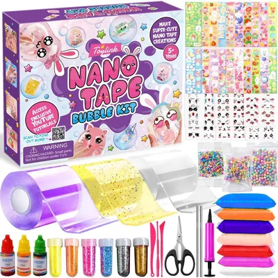 Immagine prodotto di Kit per bambini per creare oggetti con nastro adesivo, bolle, perline, adesivi e accessori