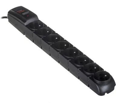 Produktbild von ACAR S8 PRO, Drinnen, Kunststoff, Schwarz, Universal, 8 AC-Ausgänge, 230 V