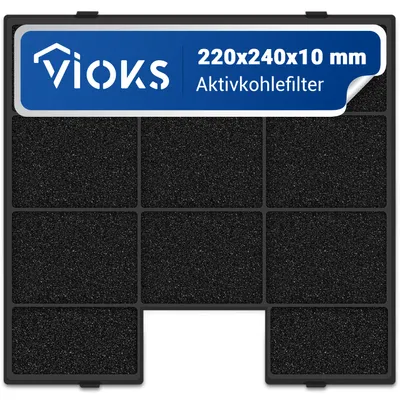 Produktbild von Filter Kohlefilter kompatibel mit Amica Respekta Bomann PKM KF 17142 KCC705 Aktivkohlefilter für Dunstabzugshaube