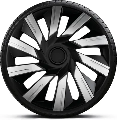 Produktbild von Radkappen Radzierblenden SATZ (4Stück) 16 Zoll TECNA SILVER BLACK Z499655