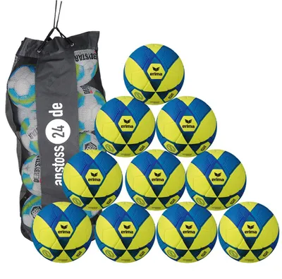 Produktbild von Ballset erima Hallenball - Hybrid Indoor v25 Trainingsball inkl. Ballsack 10 Bälle 5