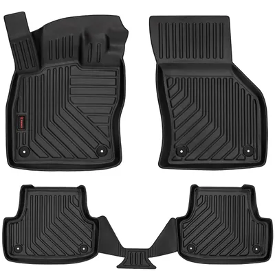Imagen del producto de Alfombrillas de goma 3D para coche, juego de 4 piezas, aptas para todas las estaciones, compatibles con Audi A3 (8V) (2012-2020)