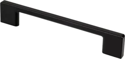 Obrázek produktu pro Nábytková úchytka BA 160mm, kuchyňská úchytka matná černá, moderní úchytka do skříně