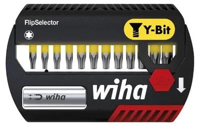Image de Wiha Jeu de Flipselector-Bits, Bits in et de 25 mm torx®, de 13 pcs. de 1/4" (41828)