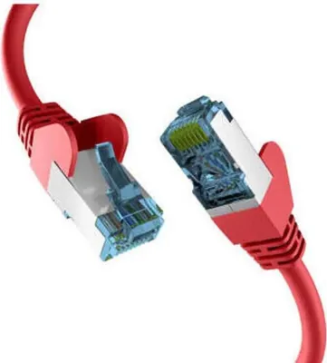 Produktbild von EFB RJ45 PATCHKABEL mit CAT7 ROHKABEL ROT 2m
