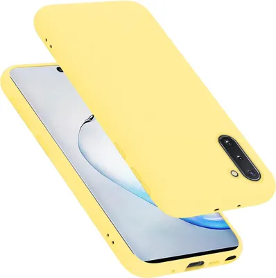Produktbild von Cadorabo Schutzhülle für Samsung Galaxy NOTE 10 Hülle in Gelb Handyhülle Case Cover TPU Etui