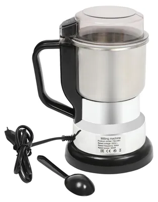 Image de Moulin à café électrique, broyage à grande vitesse, acier inoxydable durable, couleur argent