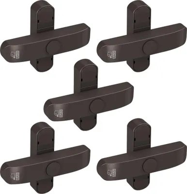 Produktbild von BASI - Fenster- und Fenstertürensicherung - SET - 5x FS 500 - Braun - 5x1100-0061