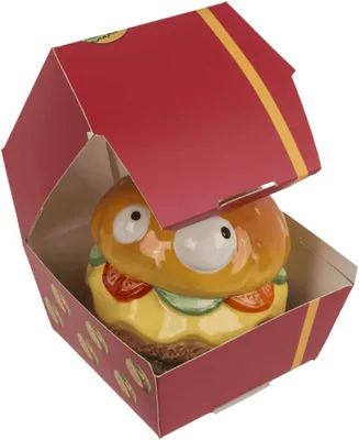 Produktbild von OOTB Spardose mit Schloss Burger mit Augen in Box