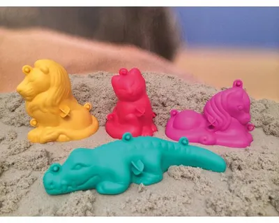 Zdjęcie produktu dla EDUPLAY 160184 Foremka do piasku 3D do małych pomieszczeń, wielokolorowa, 4 sztuki (1 zestaw)