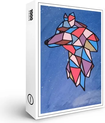 Produktbild von raxxa Premium-Puzzle "Dimón wolf", 1000 Teile