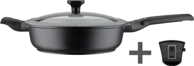 Produktbild von GSW Schmorpfanne Easy Click 28 cm mit Glasdeckel 5-tlg., 167833, Aluminium, ca. 4,0 L