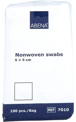 Immagine prodotto di Compresse in pile a 4 strati non sterili 5x5cm, 100 pezzi KOM