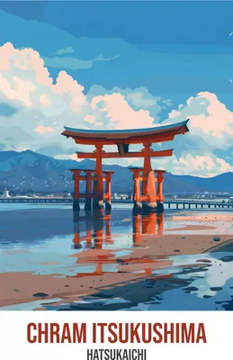 Zdjęcie produktu dla Plakat 42x59,4cm Chram Itsukushima