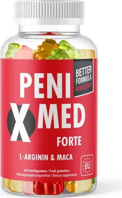 Produktbild von PeniX med Forte | Gummies für den aktiven Mann - 60-Tage-Vorrat | mit 60 Penixmed pro Dose 1x