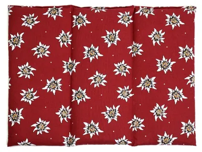 Produktbild von GIRAFFENLAND Rapssamenkissen groß 40x30cm - 3-Kammer - Blume-Edelweiß - Wärmekissen - Körnerkissen
