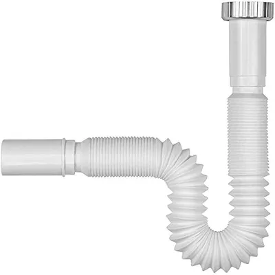 Immagine prodotto di Schläfer - Sifone Flessibile Universale per Lavabo e Cucina 439801, Attacco 1" 1/2 Diametro Ø (47,8mm) | Tubo Scarico Estensibile 32-65cm | Uscita Ø 32 e 40mm | Raccordo Salvaspazio per Lavandino