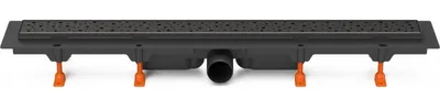Productafbeelding van Chud?j vloerafvoer, zwart, 650 mm, aansluiting D50, vierkant, zwart, model CH 650/50 SC