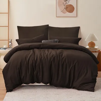 Produktbild von 3-teiliges Bettwäsche-Set - Mikrofaser Bettbezug 220 x 240 cm mit Kissenbezügen