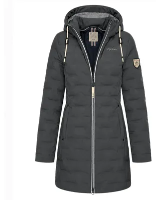 Produktbild von Dry Fashion Damen Steppmantel Blavand gefüttert in Anthrazit, Größe 36