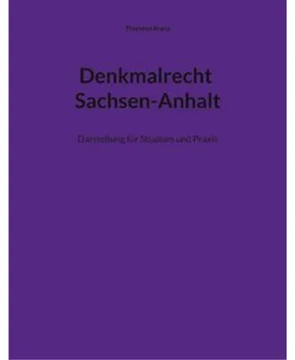 Obrázek produktu pro Denkmalrecht Sachsen-Anhalt