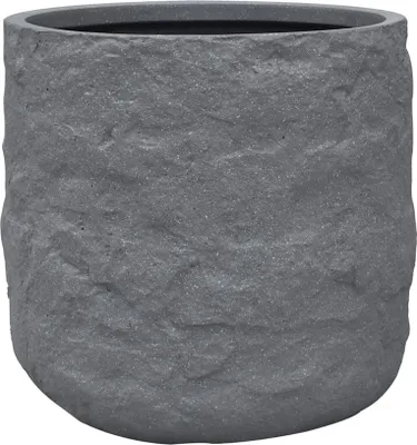 Produktbild von Pflanzgefäß The Rock Pflanzkasten Blumenkasten 45x41 cm Steinoptik Grau