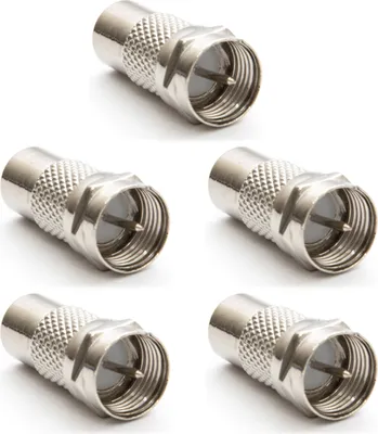 Produktbild von PremiumX 5x F-Adapter F-Stecker auf Cinch Buchse TV Koaxialkabel Verbinder