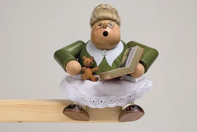 Produktbild von KWO Räuchermännchen Kantenhocker, Typ:Märchentante 16 cm