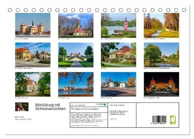 Produktbild von Moritzburg mit Schlossansichten (Tischkalender 2026 DIN A5 quer), CALVENDO Monatskalender