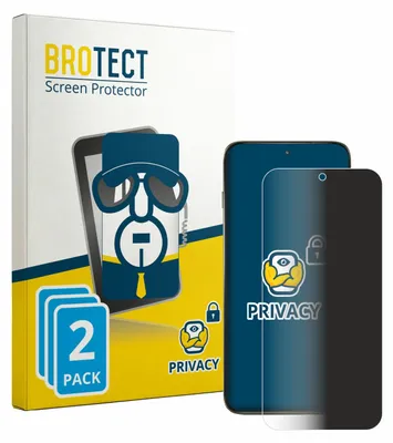 Produktbild von 2x BROTECT Sichtschutzfolie für Motorola Edge 70 Pro Anti-Spy Privacy Sichtschutz Blickschutz Folie Blaulicht-Schutz
