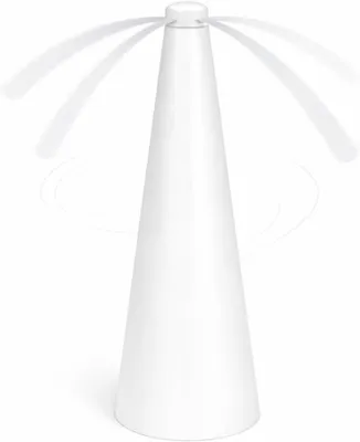 Immagine prodotto di Ventilatore anti-mosche – Sbattitore per mosche, repellente per insetti e ventilatore per vespe, ideale per tavoli, terrazze, giardini, ristoranti e campeggio (bianco)