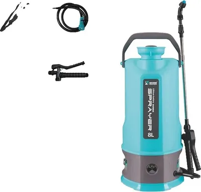 Obrázek produktu pro Elektrický postřikovač, nastavitelný průtok, všestranné použití, 8 l