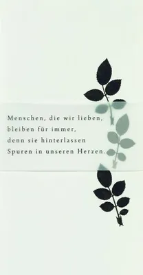 Produktbild von Räder Weiße Trauerkarte Blätter