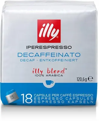Productafbeelding van Illy Iperespresso capsules, ontcafeïne, koffiekapsules, espresso, 120,6 g, iperEspresso, 18 porties, 18 maanden