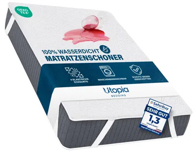 Obrázok produktu pre Vodotesný poťah na matrac, 140x190 cm, s 4 rohmi