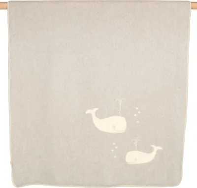 Produktbild von David Fussenegger Kinderdecke Maja 'Wale' 100 x 150 cm Filz - Grau