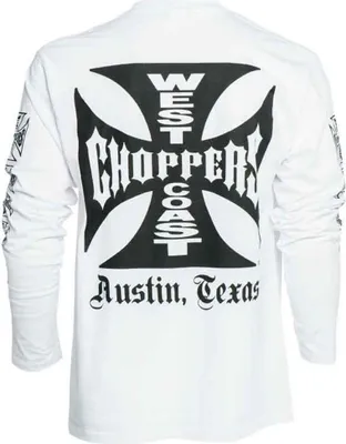 Immagine prodotto di WCC West Coast Choppers Maniche lunghe Original Cross Bianco-XL