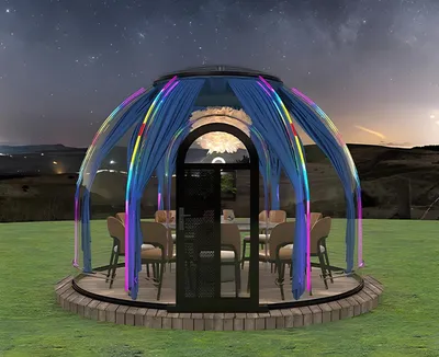 Produktbild von Großer Gartenpavillon für 10–12 Personen Robuster Pavillon mit UV-Schutz