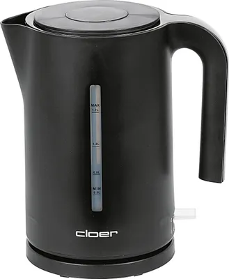 Obrázok produktu pre Cloer 4110, 1,7 L, 2200 W, Čierna, Plast, Indikátor úrovne vody, Zabezpečenie proti prehriatiu