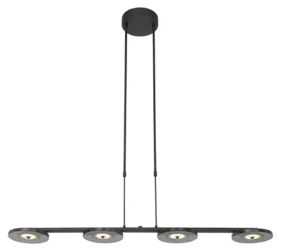 Produktbild von Steinhauer - hängeleuchte - Turound - schwarz - glas metall - designlampe - LED - 3512ZW
