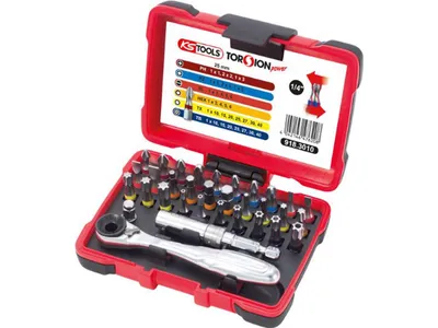 Produktbild von KS Tools TORSIONpower Bit-Box mit Umschaltknarre 32-tlg. 918.3010