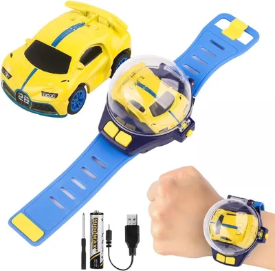 Produktbild von Mini-RC-Auto mit abnehmbarer fuer Kinder, 2,4 GHz, LED-Beleuchtung, USB-Ladefunktion, Legierung, ab 2 Jahren, Gelb