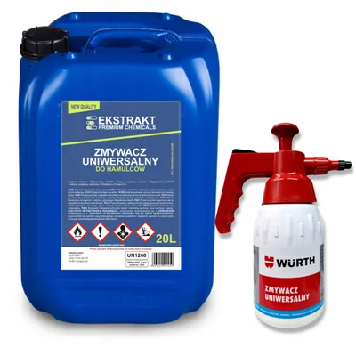 Zdjęcie produktu dla Zmywacz do Hamulców 20L Uniwersalny Brake Cleaner Tarcz + Opryskiwacz Wurth