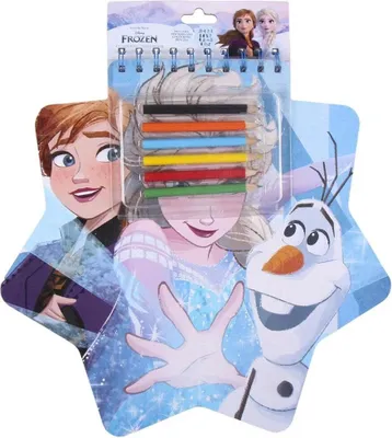 Zdjęcie produktu dla Kolorowy zeszyt ćwiczeń Disney Frozen 2 - notatnik i zeszyt do rysowania z motywem Frozen