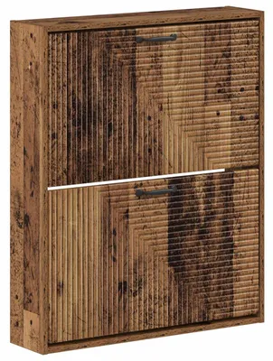 Produktbild von Wandmontierter Schuhschrank HAARLEM 71 x 17 x 86 cm Altholz