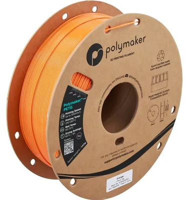 Obrázek produktu pro Polymaker PETG oranžový 1,75 mm 1 kg